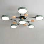 Nowoczesny żyrandol sufitowy LED – plafon typu flush mount