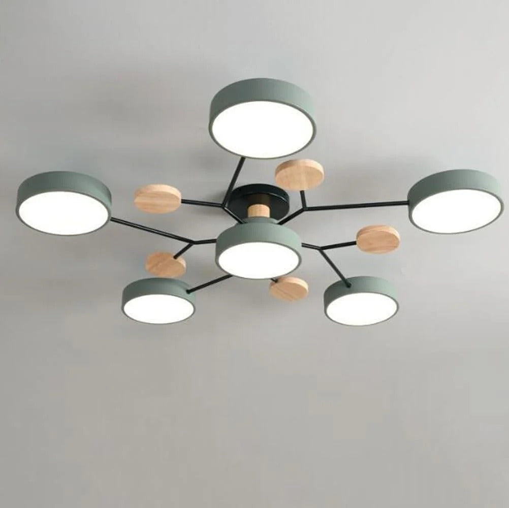 Nowoczesny żyrandol sufitowy LED – plafon typu flush mount