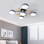 Nowoczesny żyrandol sufitowy LED – plafon typu flush mount