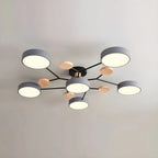 Nowoczesny żyrandol sufitowy LED – plafon typu flush mount