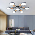 Nowoczesny żyrandol sufitowy LED – plafon typu flush mount