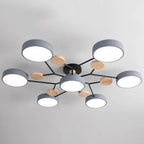Nowoczesny żyrandol sufitowy LED – plafon typu flush mount