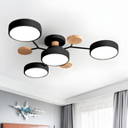 Nowoczesny żyrandol sufitowy LED – plafon typu flush mount