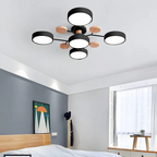Nowoczesny żyrandol sufitowy LED – plafon typu flush mount
