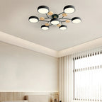 Nowoczesny żyrandol sufitowy LED – plafon typu flush mount