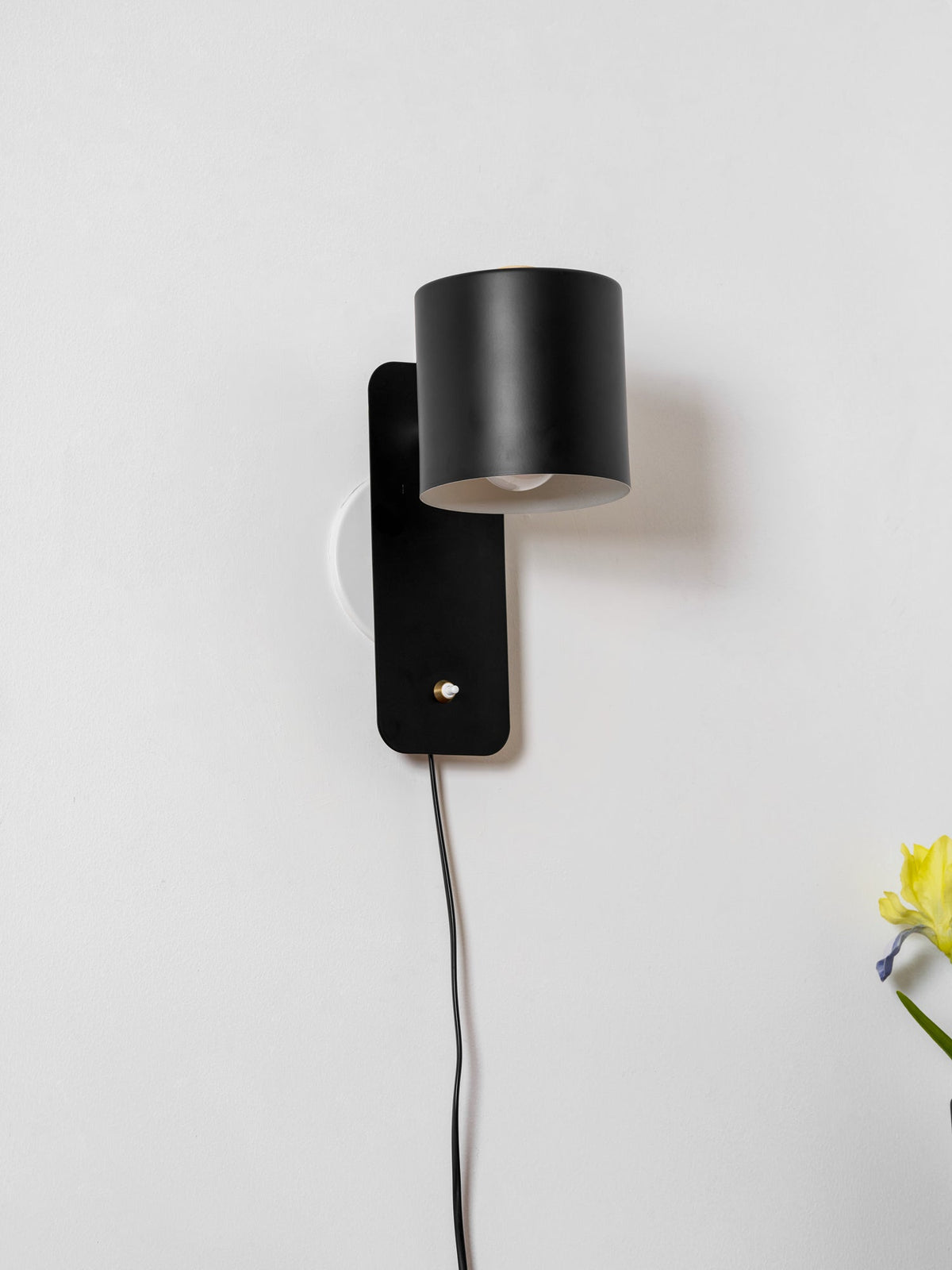Obrotowa cylindryczną regulowana kinkietowa lampa ścienna