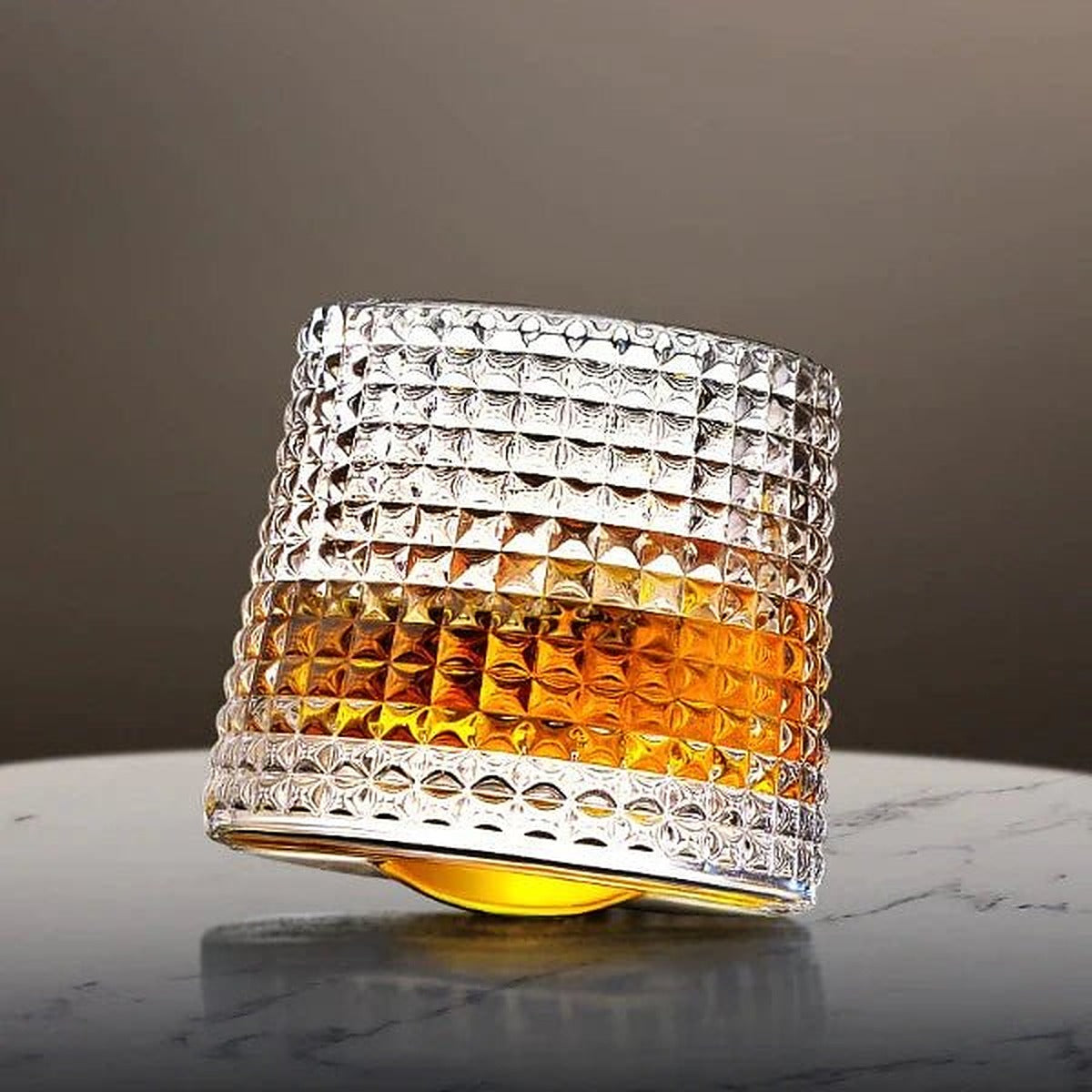 Obrotowe szklanki kryształowe do whisky 160-200 ml - bez ołowiu, do zmywarki