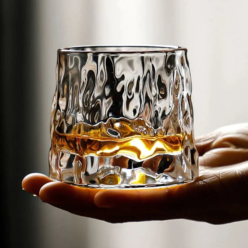 Obrotowe szklanki kryształowe do whisky 160-200 ml - bez ołowiu, do zmywarki