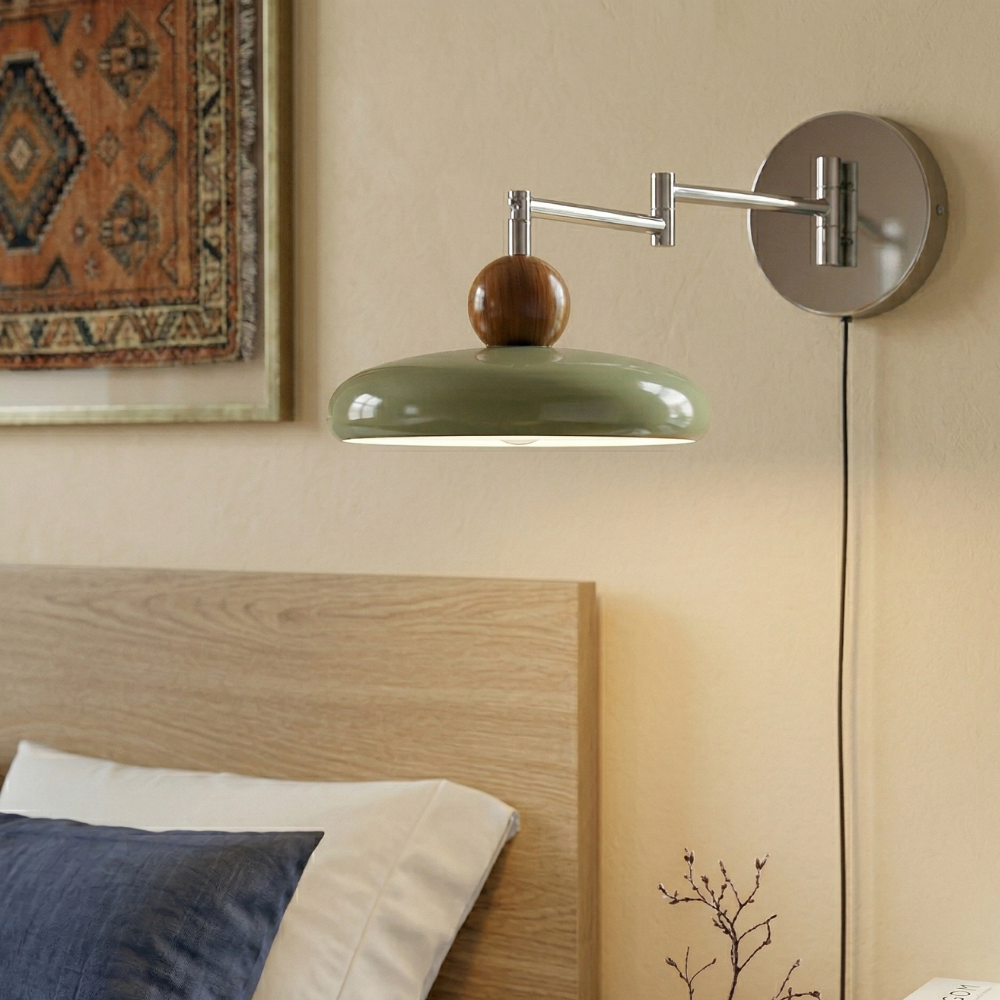 Okrągła lampa ścienna Lola ze zintegrowaną diodą LED do użytku wewnętrznego