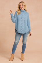 Oliwia | Sweter oversize z golfem