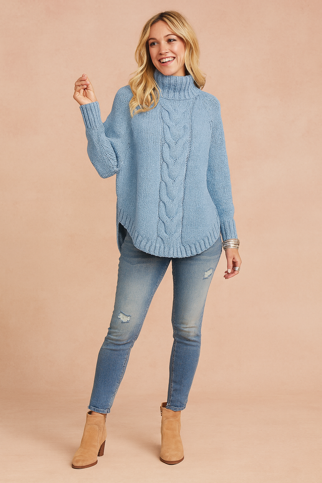 Oliwia | Sweter oversize z golfem
