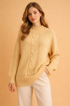 Oliwia | Sweter oversize z golfem