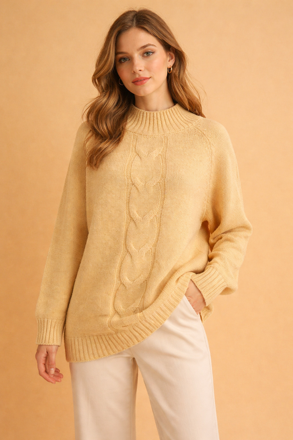 Oliwia | Sweter oversize z golfem