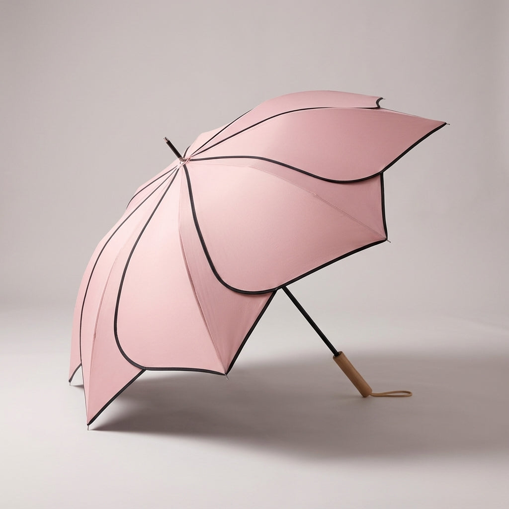 Parasol damski z motywem kwiatowym