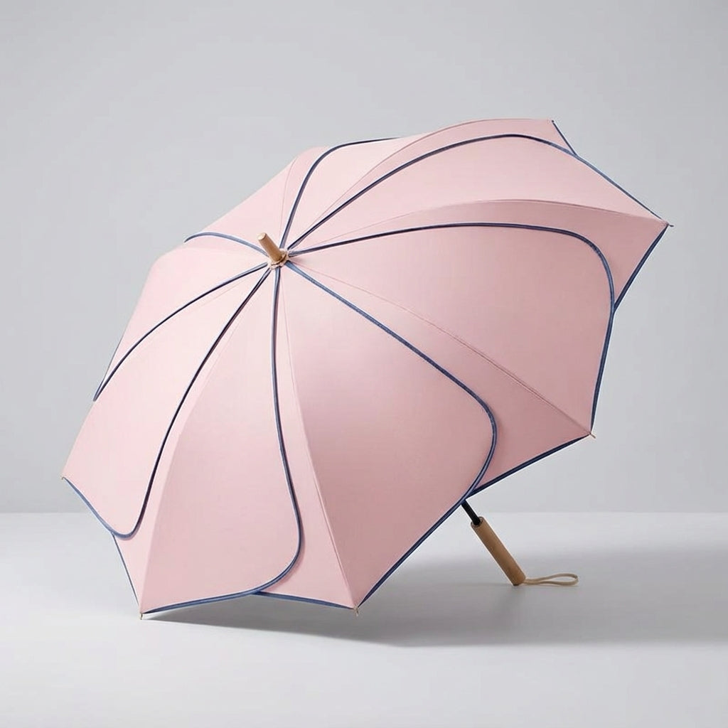 Parasol damski z motywem kwiatowym