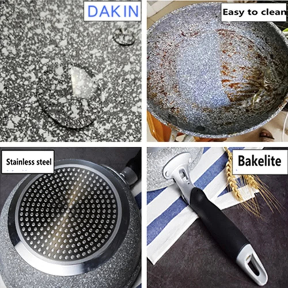Patelnia Kamienna do Naleśników i Jajek Sadzonych Nieprzywierająca Aluminiowa