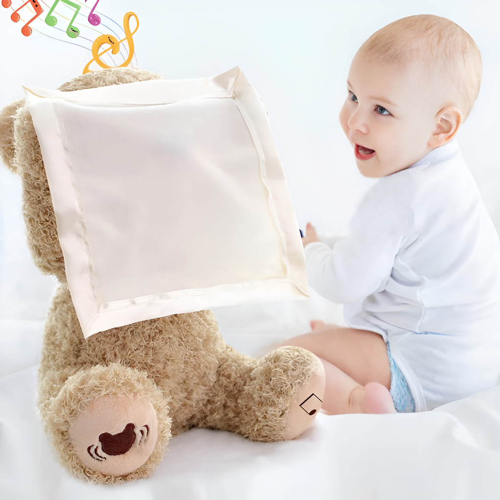 Peek-A-Boo Teddy, interaktywna zabawka pluszowa
