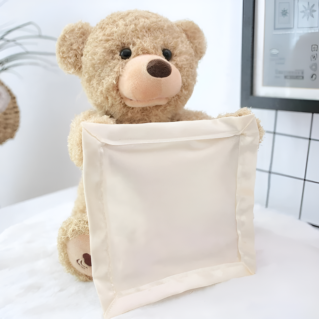 Peek-A-Boo Teddy, interaktywna zabawka pluszowa