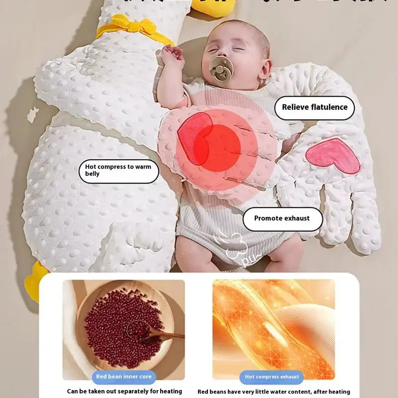 Pluszowa poduszka-gęś uspokajająca sen niemowlęcia