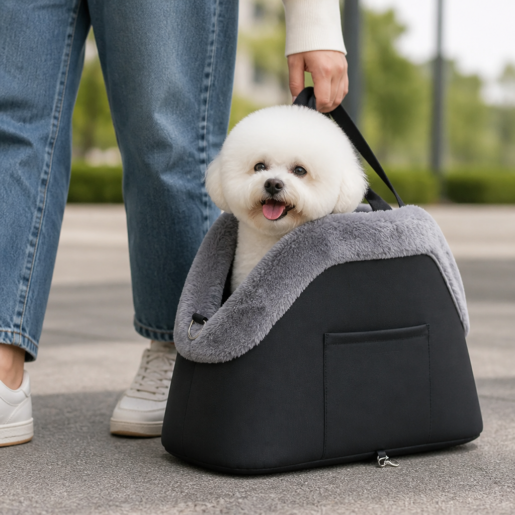 Pluszowa torba transportowa z antypoślizgowym dnem