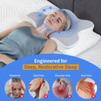 Poduszka ortopedyczna z pianki memory foam na ból karku