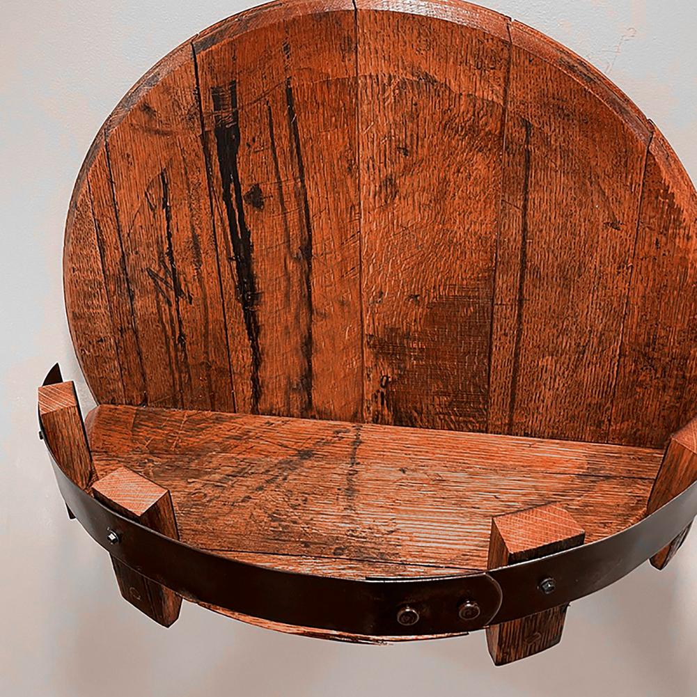 Półka ścienna Bourbon Barrel – Rustykalny akcent do domowego barku