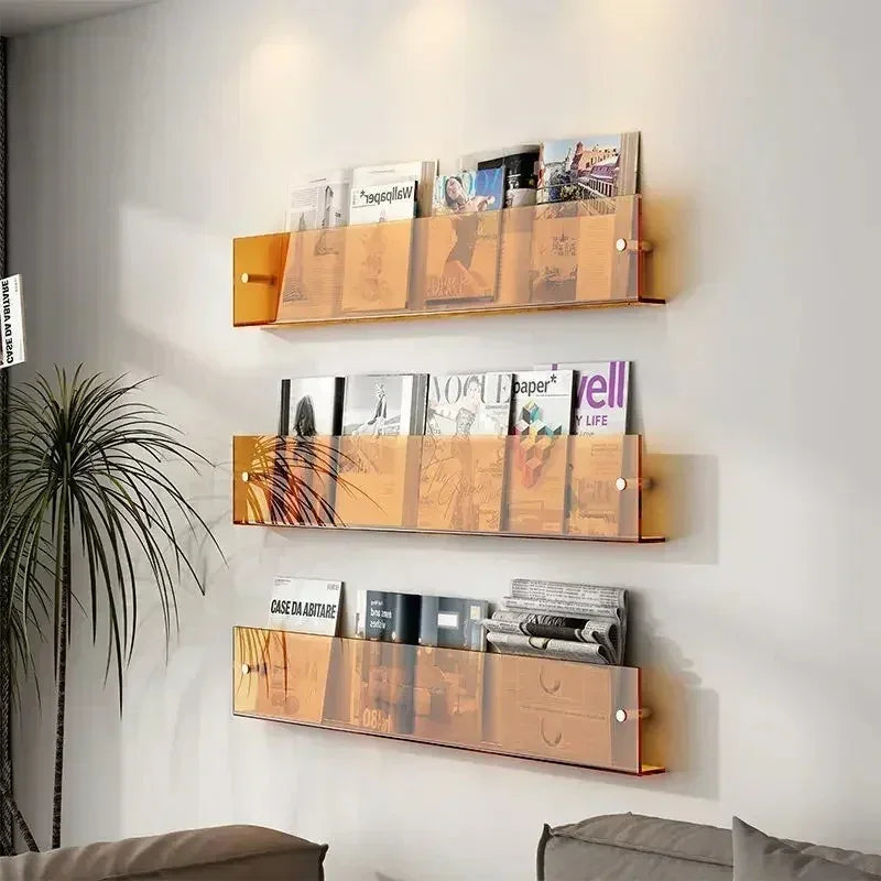 Półki ścienne kompaktowe do książek i płyt – stylowy design