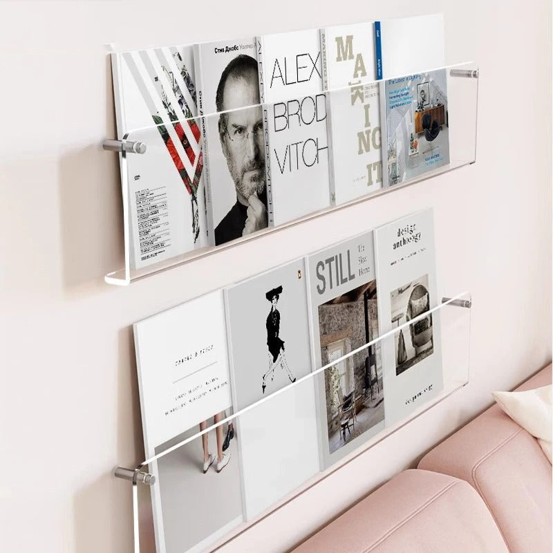 Półki ścienne kompaktowe do książek i płyt – stylowy design