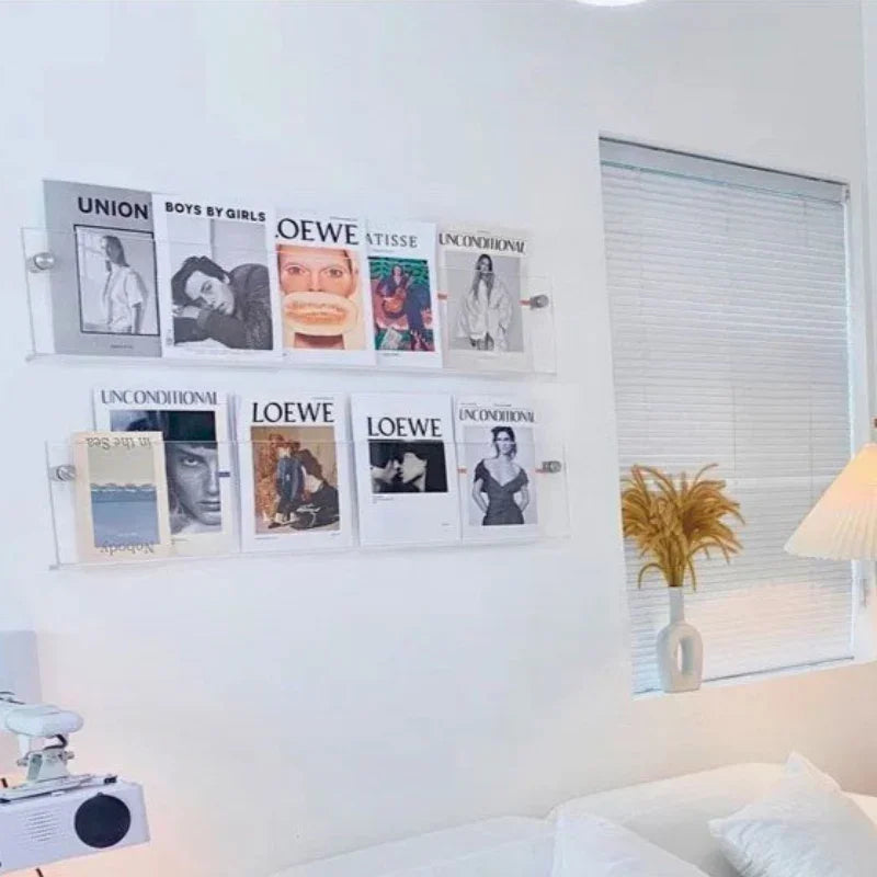 Półki ścienne kompaktowe do książek i płyt – stylowy design
