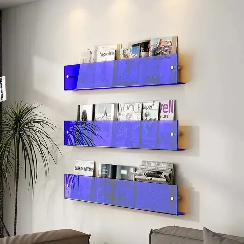 Półki ścienne kompaktowe do książek i płyt – stylowy design