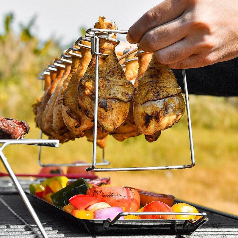 Praktyczny stojak gotowania kurzych pałek BBQ