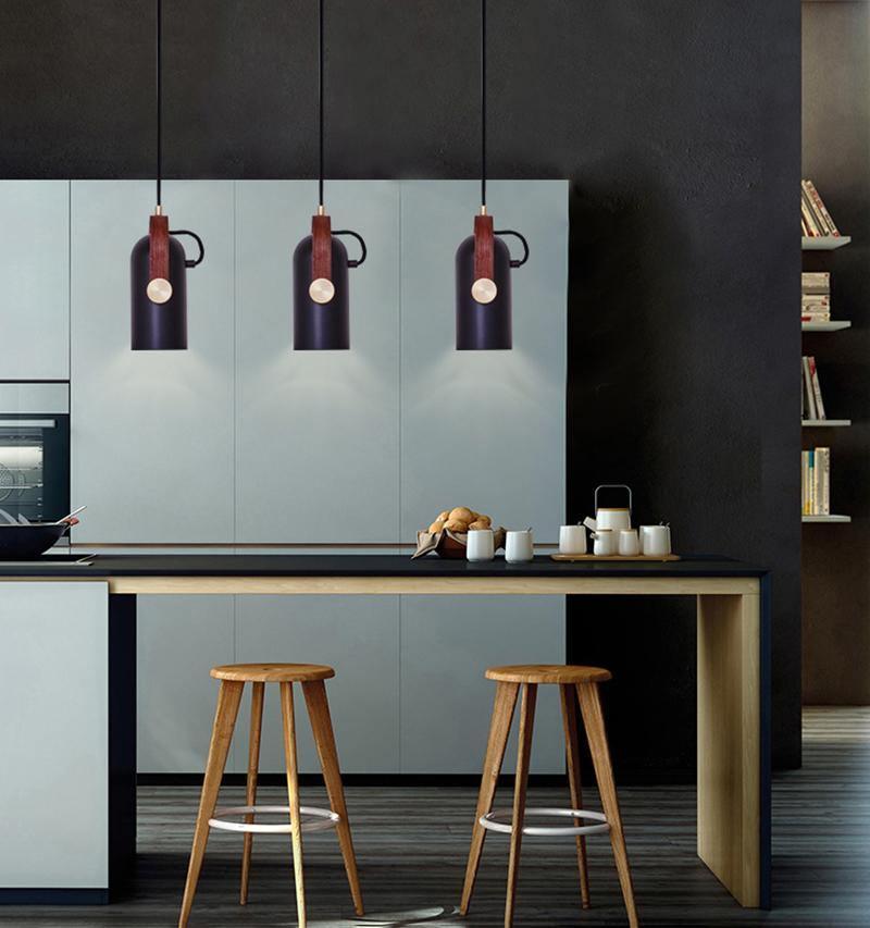 Przemysłowa lampa wisząca w stylu „cannon” do wnętrz typu loft
