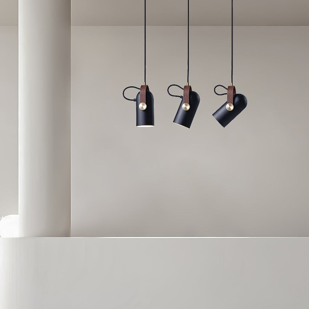 Przemysłowa lampa wisząca w stylu „cannon” do wnętrz typu loft