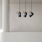 Przemysłowa lampa wisząca w stylu „cannon” do wnętrz typu loft
