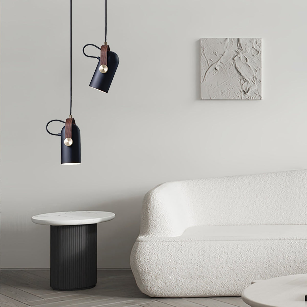 Przemysłowa lampa wisząca w stylu „cannon” do wnętrz typu loft