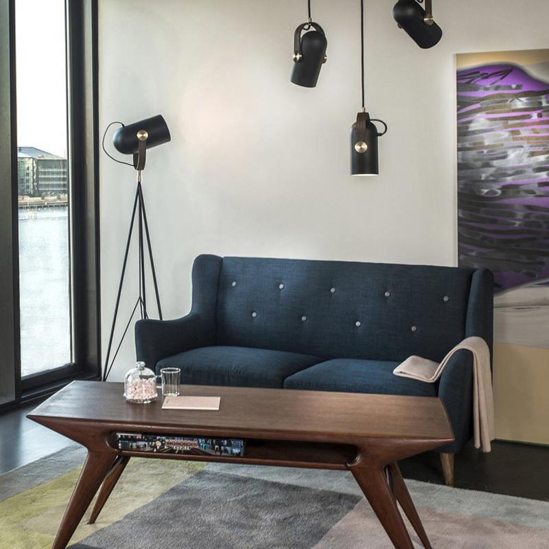 Przemysłowa lampa wisząca w stylu „cannon” do wnętrz typu loft