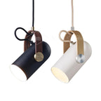 Przemysłowa lampa wisząca w stylu „cannon” do wnętrz typu loft