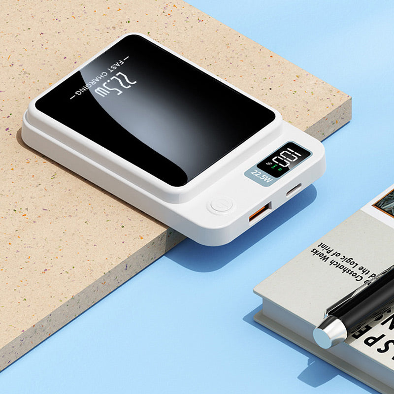 Przenośny powerbank 20 000 mAh | szybkie ładowanie z ładowaniem bezprzewodowym