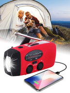 Przenośne Radio Awaryjne z Powerbankiem i Latarką LED