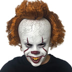 Przerażająca maska na Halloween, lateksowa maska uśmiechniętego demona dla dorosłych, upiorny akcent na imprezy i cospla