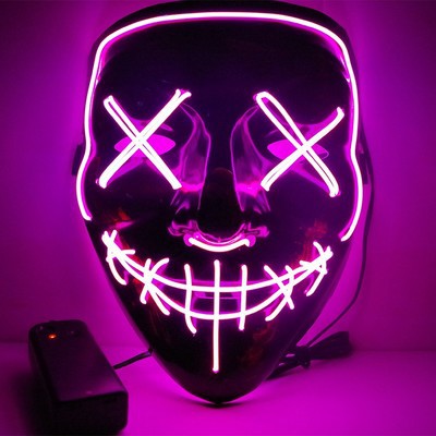 Przerażająca maska na Halloween, lateksowa maska uśmiechniętego demona dla dorosłych, upiorny akcent na imprezy i cospla