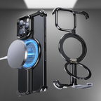 Quellio EvoBorder – etui bezramkowe MagSafe ze stopu aluminium do iPhone'a 13–16