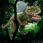 Realistyczny Dinozaur z Rykami i LED-Światłem