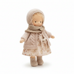 Ręcznie robiona lalka waldorfska „Poppi” | 35 cm | bawełna organiczna i tkaniny hipoalergiczne | zabawka edukacyjna | st