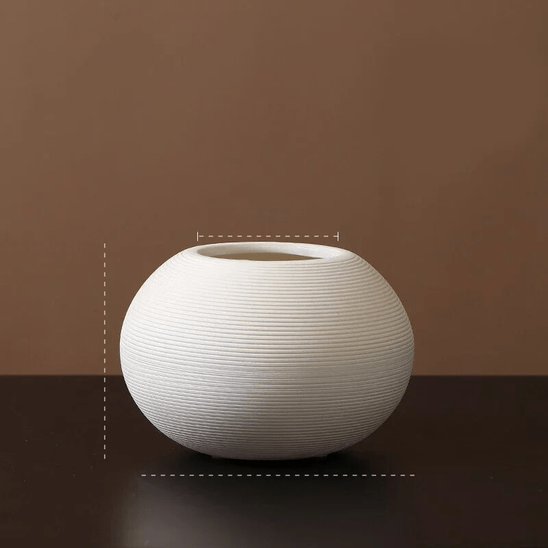 Ręcznie Wykonany Wazon Ceramiczny - Spokojny Akcent do Domu
