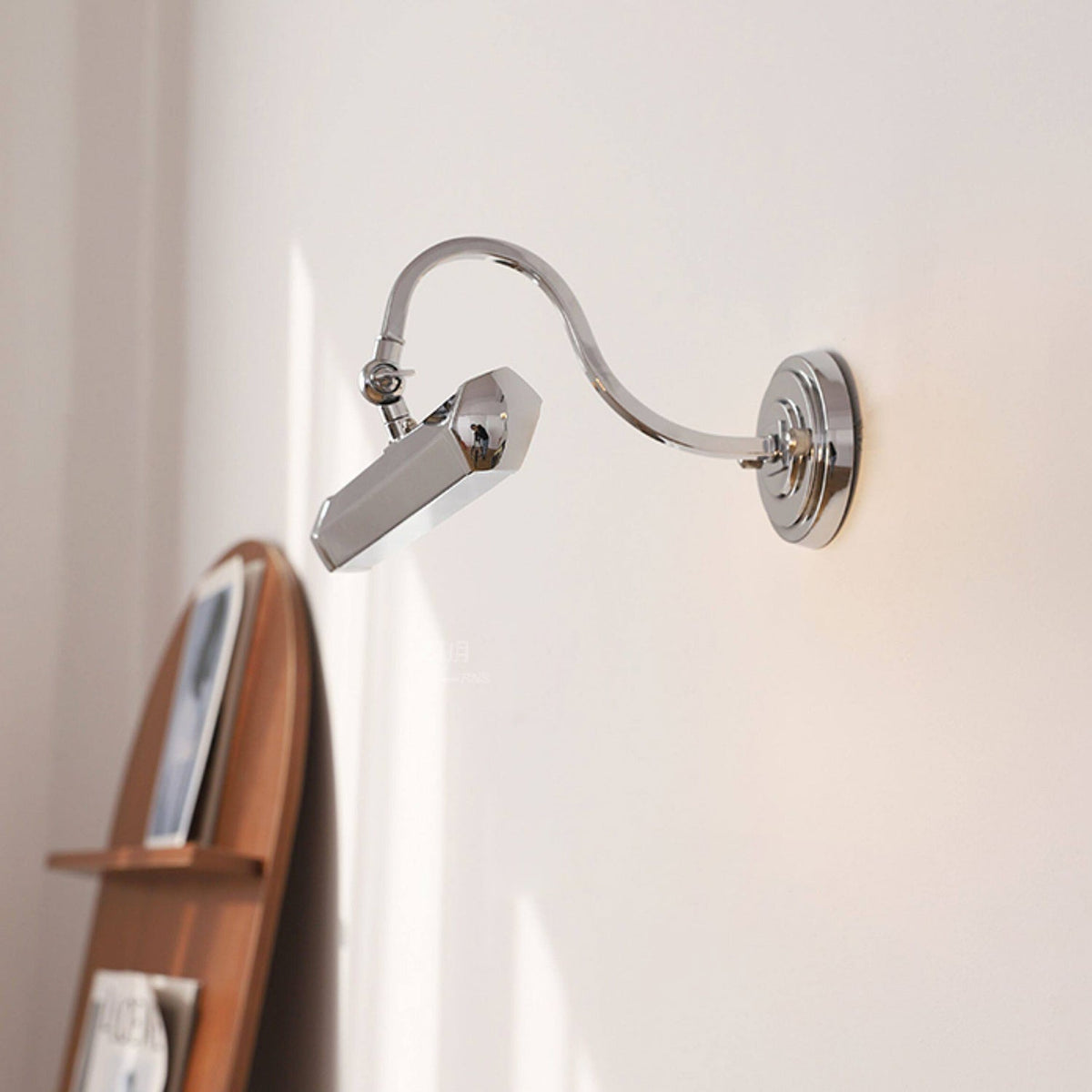 Regulowana lampa ścienna z elastycznym ramieniem do obrazów z oprawką G9 – chrom, czerń, miedź