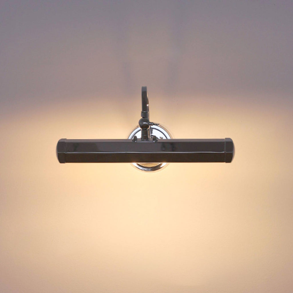 Regulowana lampa ścienna z elastycznym ramieniem do obrazów z oprawką G9 – chrom, czerń, miedź