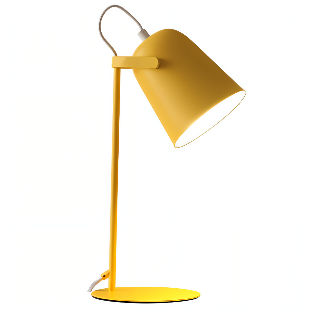Regulowana nowoczesna lampa biurkowa LED z obrotowym kloszem