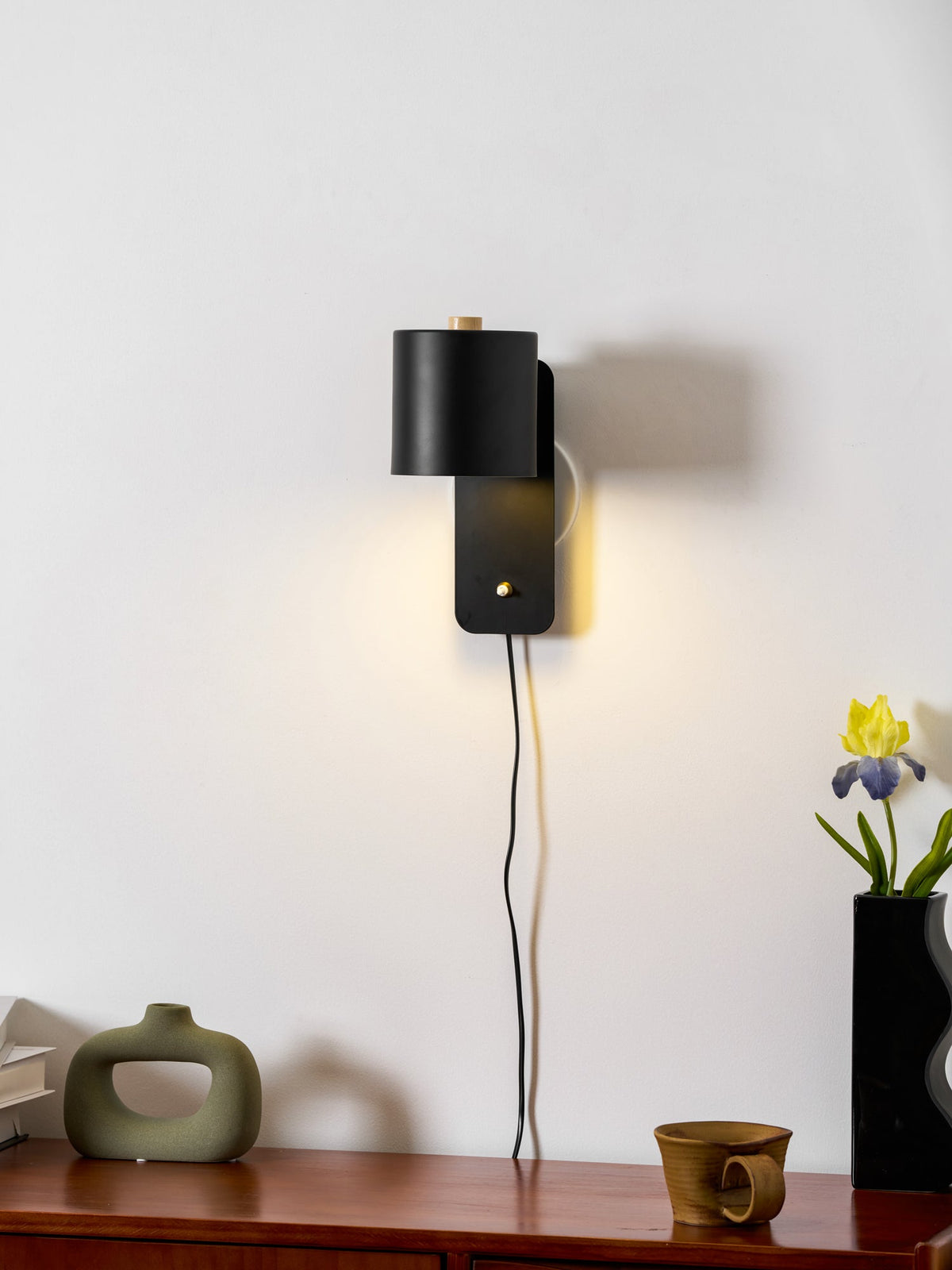Regulowana obrotowa cylindryczna lampa ścienna