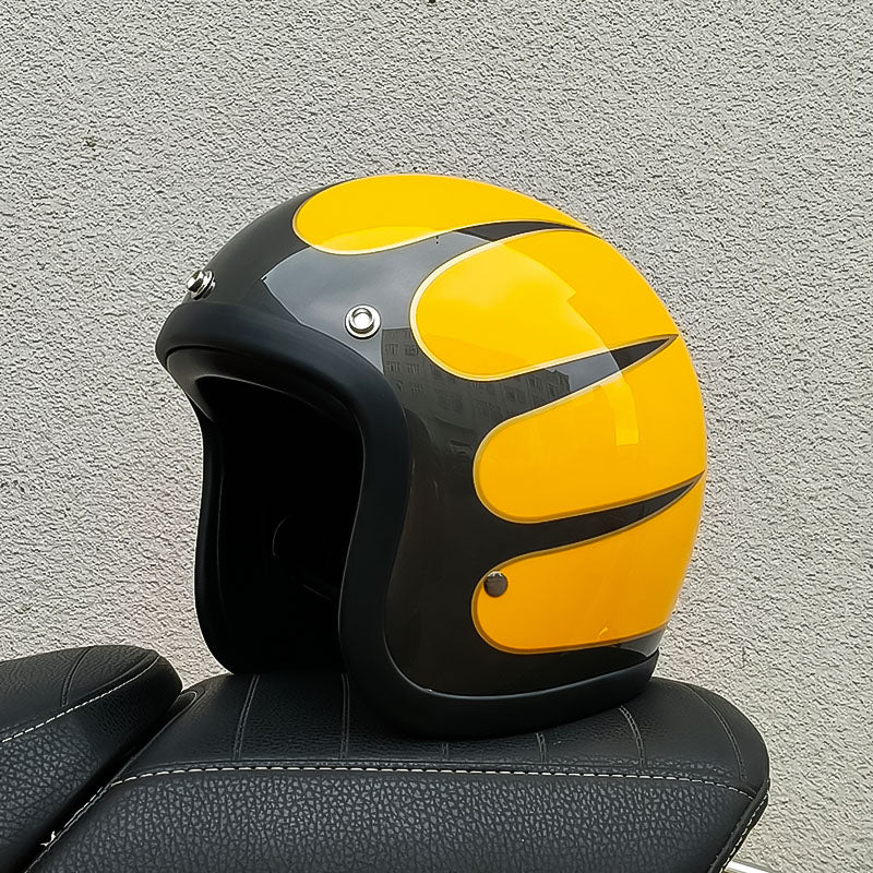 Retro chopper kask otwarty, certyfikat DOT i ECE, VesperRyder